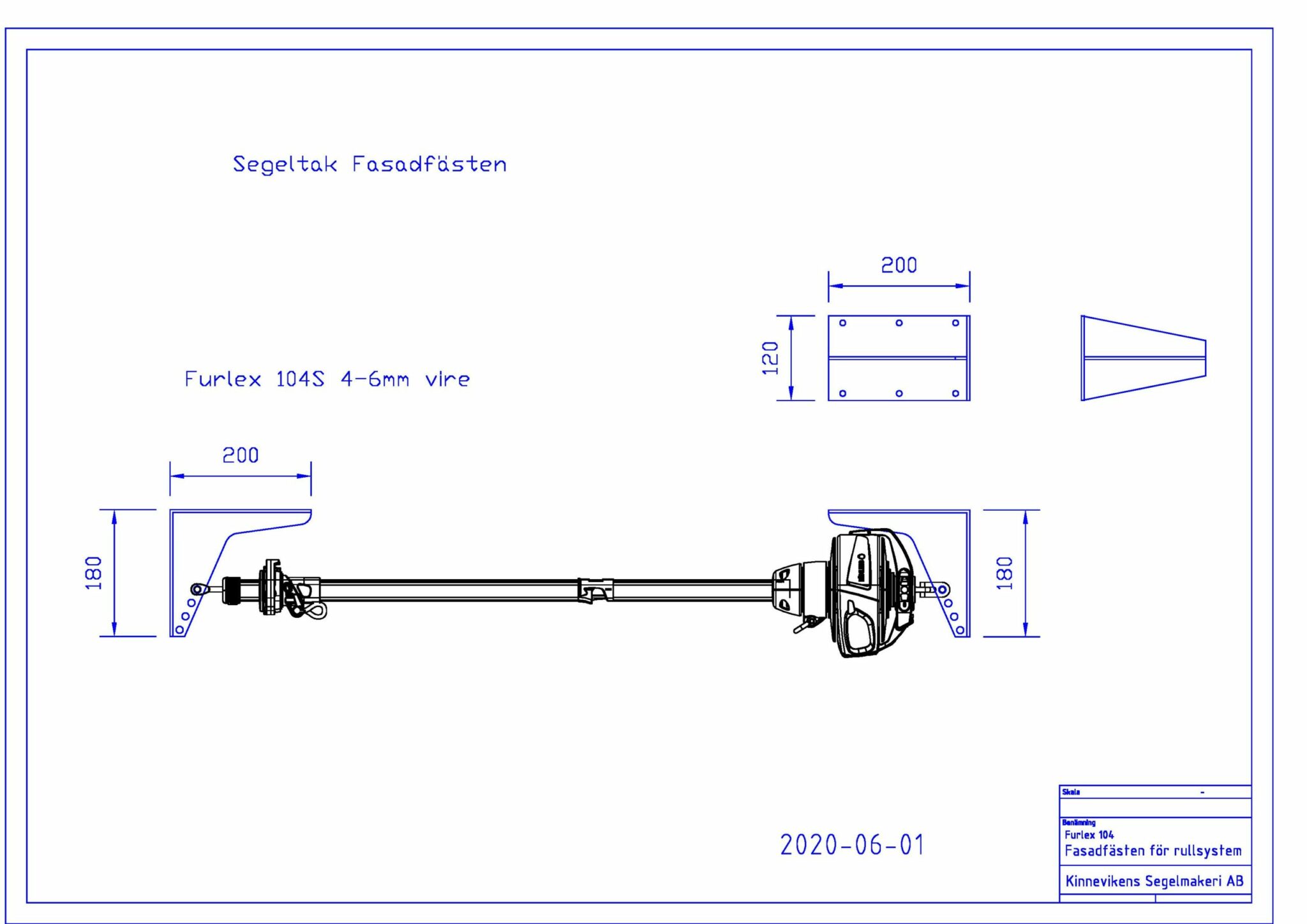 Rullsystem Furlex 104S - 5mm - 8,1m - Vantskruv - Baspaket - Segeltak ...
